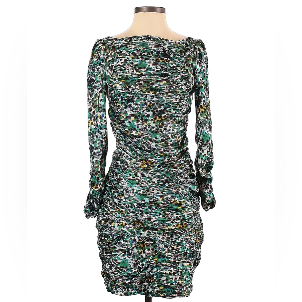 Diane Von Furstenberg Silk Dress Nwt Smokey Dawn